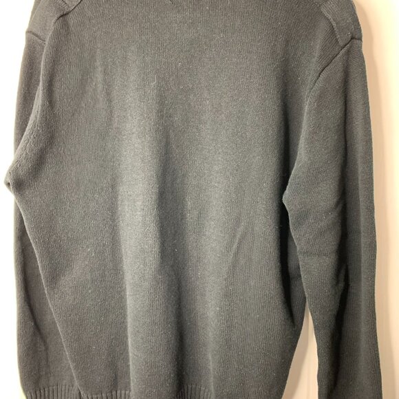 Dockers Men’s 1/4 Zip Cotton Sweater – Black – Medium - Picture 6 of 14